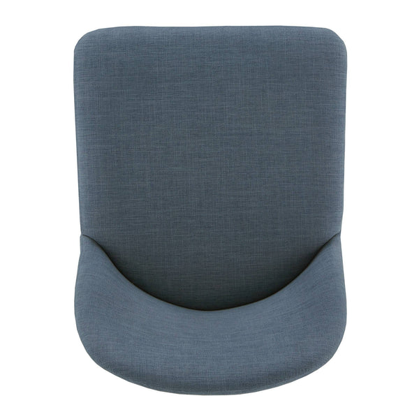 Marquis Glam Dining Chair Set with Gold Metal Frame and Linen Upholstered Seat
