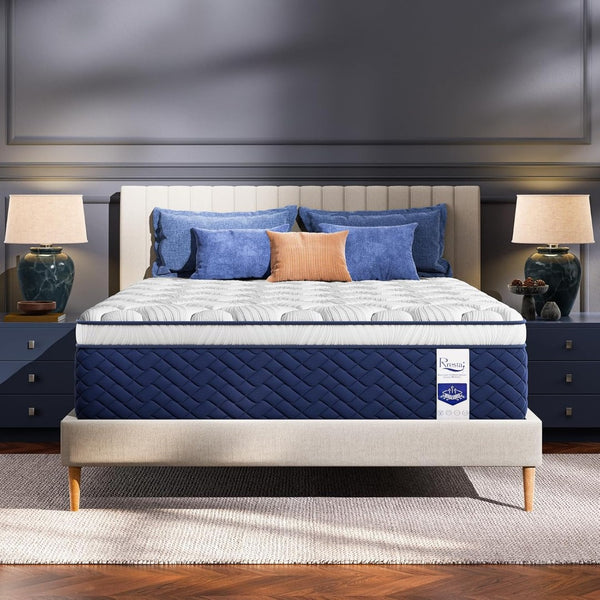 English Elm Rresta Full Hybrid Mattress 7 Layer Pocketed Coil 5 Zone Support Certipur Certified B2716P440585