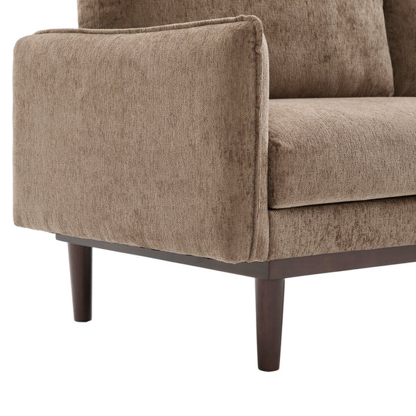 English Elm Modern Chenille Loveseat with Pocket Spring Cushions and Rubberwood Legs for Living Room N763P347228D