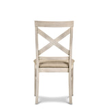 English Elm Tovan Beige Side Chair With X Cross Back (Set Of 2)