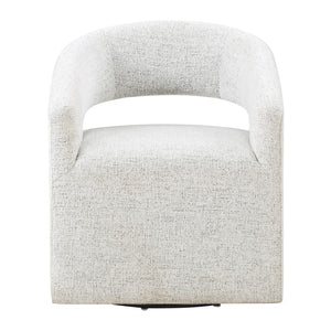 OSP Home Furnishings Devin Swivel Chair White