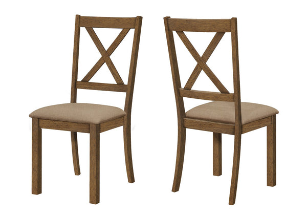 English Elm Dining Chair Set Of 2, Transitional Upholstered Side Chairs With Walnut Frame For Modern Comfort B2710P218869
