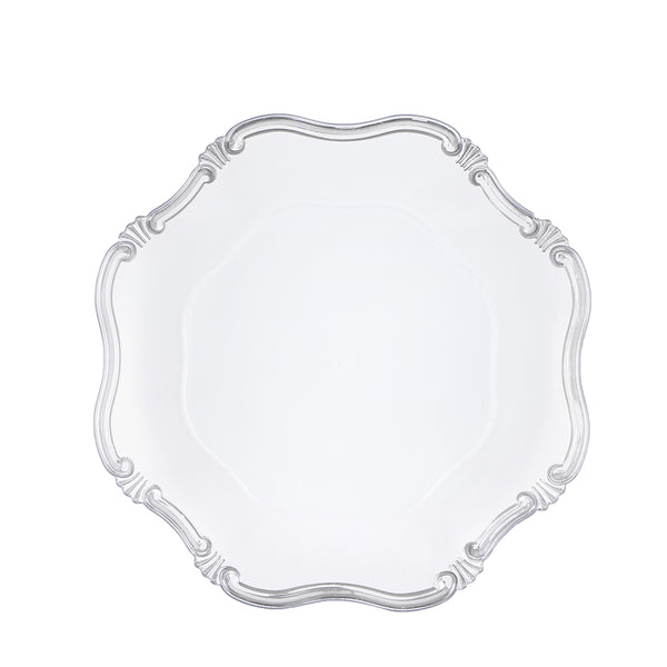 English Elm 8 Pack Plastic Charger Plates, 13" – Elegant Table Decor For Events, Durable & Reusable Design! W2078P285452