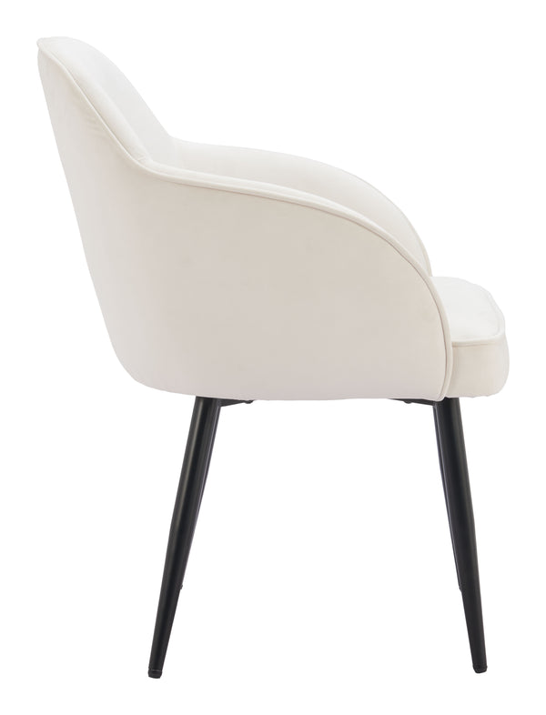 Jolie Dining Chair - Set of 2 Ivory 110157 Zuo Modern