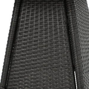 English Elm Christopher Knight Home® - CORSICA Grey Rattan Bistro Table – Weather-Resistant Resin Wicker, Metal Frame, Space-Saving Patio Piece 56313.00GRY