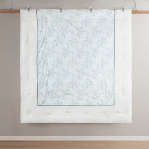 English Elm Comforter Harbor House Maya Bay Full Set - Seafoam Embroidered Seashells, 200TC Cotton, OEKO-TEX White 22.83 L x 12.8 W x 20.87 H B03595727