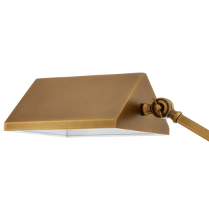 Repertoire Adjustable Brass Floor Lamp with White Marble Base - Modern Elegance for Your Space