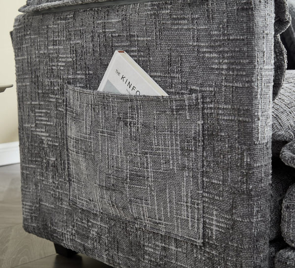 English Elm United Cozy Two-Seat Sofa With Chenille Fabric, Detachable Armrests, Footstools & Side Pockets W1568S00142-GIGA