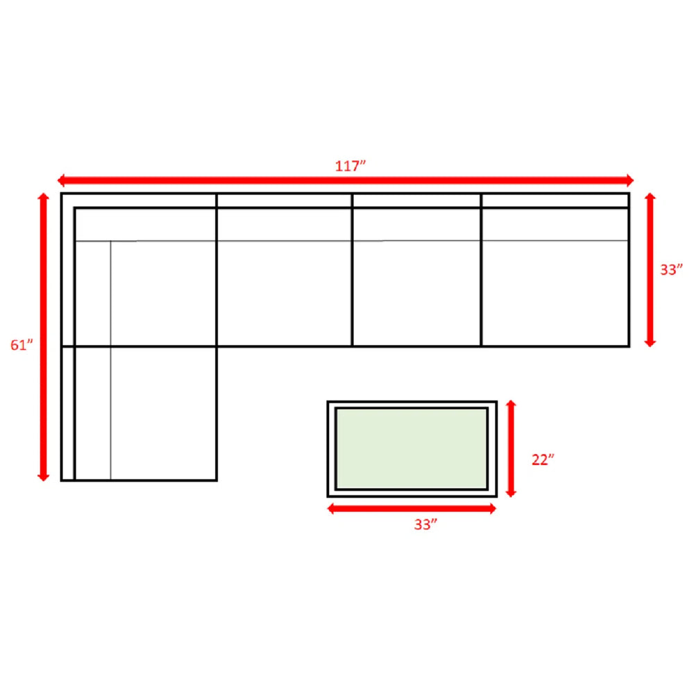 English Elm 4-Person Wicker Seating Set – Fully Assembled With Plush Cushions & Glass Coffee Table For Outdoor Bliss B120S00214