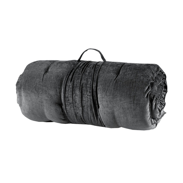 English Elm Poly Chenille Square Floor Pillow Cushion Plush 24x24 Inch Soft Polyester Seat Pad for Cozy Living Spaces Charcoal 26.77 L x 12.4 W x 12.4 H B035P280525