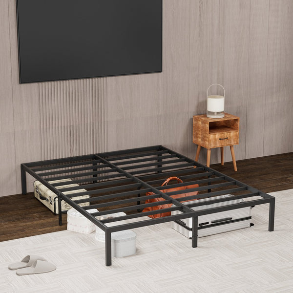 English Elm Metal Platform Bed Frame Full - Sturdy Metal Slats, No Box Spring Needed, Quiet, 660 lb Capacity W578107684