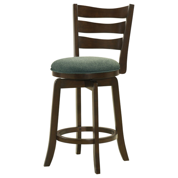 English Elm Fenster Hunter Green Wood Swivel Bar Chair – Elegant Comfort With 360° Swivel & Timeless Style B062P299939