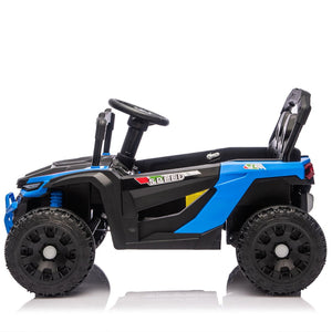 English Elm 24v Kids Utv Ride on with Dual 80w Motors Remote Control and Four Wheel Suspension Blue W1578P342132
