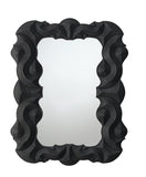 Baroque Black Resin Wall Mirror - Artisan-Crafted, Versatile Hanging, Glamorous Home Decor Accent