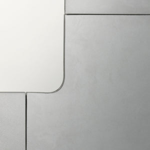 Jamie Young Co. Elemental Antique Mercury Glass Wall Mirror, Large Silver Metal, Iron,Mdf,Mirror 6elem-lgsl