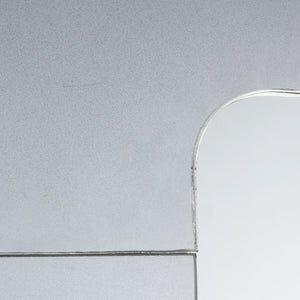 Jamie Young Co. Elemental Antique Mercury Glass Wall Mirror, Small Silver Metal, Iron,Mdf,Mirror 6elem-smsl