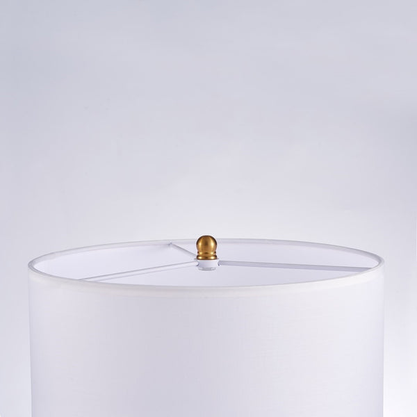 Pasargad Home Senato Modern Metal & Acrylic Table Lamp - Chic White/Gold Design For Any Room White Metal & Acrylic Pmt-20