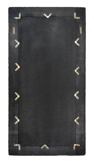 Evergreen Hand Braided Seagrass Rectangle Mirror Artisan Woven Natural Wall Accent