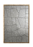 Fractured Unique Hammered Iron Rectangle Wall Mirror with Antique Finish – Elevate Your Space!