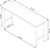 Manhattan Comfort Fortress Modern Garage Table White 6GMC-WH