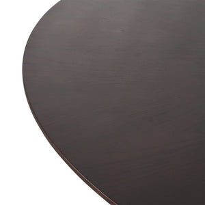 Pasargad Home Novara Round Dining Table - Modern Elegance For Sophisticated Dining Spaces D. Brown Mdf Plz-386dt-r