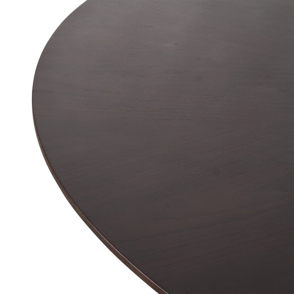 Pasargad Home Novara Round Dining Table - Modern Elegance For Sophisticated Dining Spaces D. Brown Mdf Plz-386dt-r