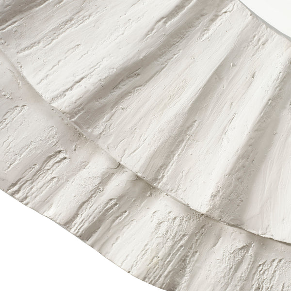 Jamie Young Co. Millstone Resin Round Wall Mirror White Resin,Metal, Iron,Mdf,Mirror 6mill-miwh