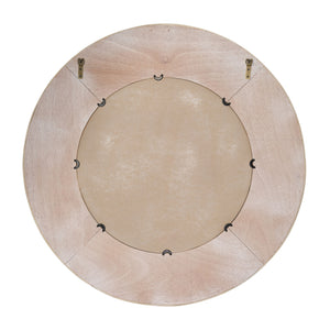 Jamie Young Co. Paddock Bamboo Round Wall Mirror, Cream Cream Bamboo,Plywood,Mirror 6padd-micr