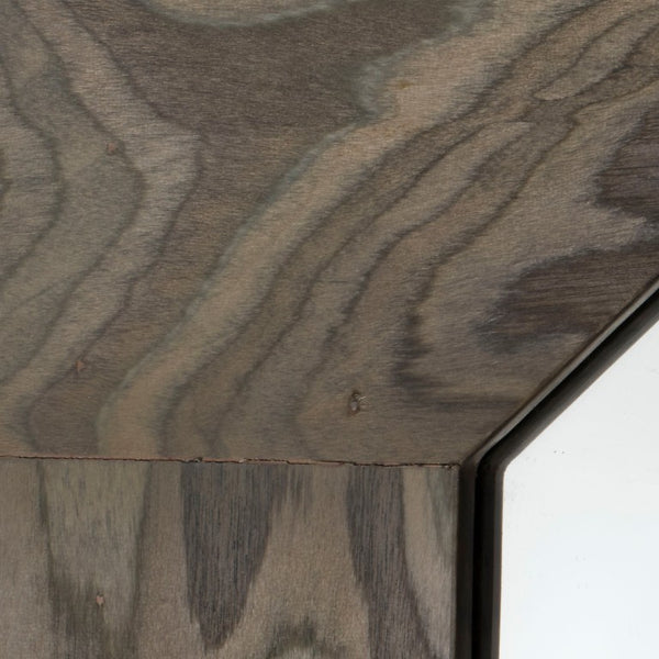 Ravine Layered Wood Frame Wall Mirror Neutral Tones Versatile Bedroom Entry Decor