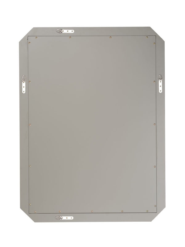 Ravine Layered Wood Frame Wall Mirror Neutral Tones Versatile Bedroom Entry Decor