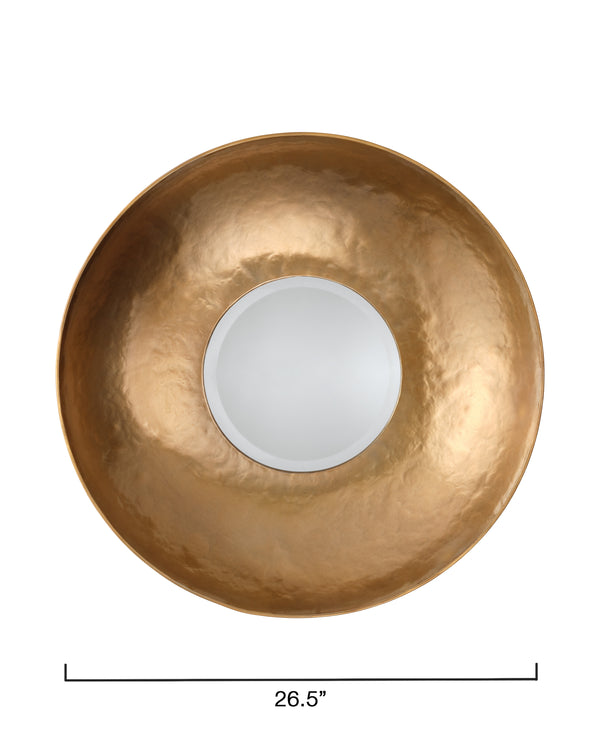 Jamie Young Co. Theia Iron Round Wall Mirror Gold Metal, Iron,Mdf,Mirror 6thei-migo