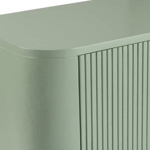 Crestview Collection Transitional Aqua 2-door Cabinet – Elegant Wood Furniture With Curved Corners & Brass Handles Green Solid Wood Cvfdr1173