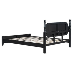 English Elm Queen Platform Bed Solid Wood Frame Velvet Upholstered Headboard Modern Bedroom N770PQ379968C