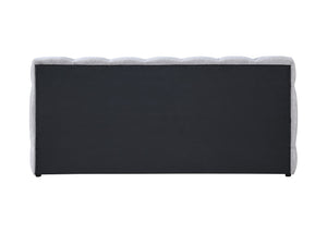 English Elm Hannah Gray Chenille Queen Bed – Modern, Plush Upholstered Design With Durable Support & Style B2726S00549