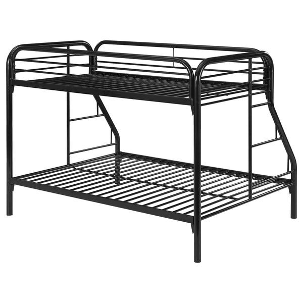 English Elm Celeste Modern Twin Over Full Metal Bunk Bed With Rung Ladder - Stylish Space-Saving Design B062P340732