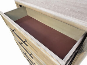 English Elm Transitional Oak Chest with Cedar Lined Drawers Dovetail Craftsmanship Bedroom Storage B2741P370413
