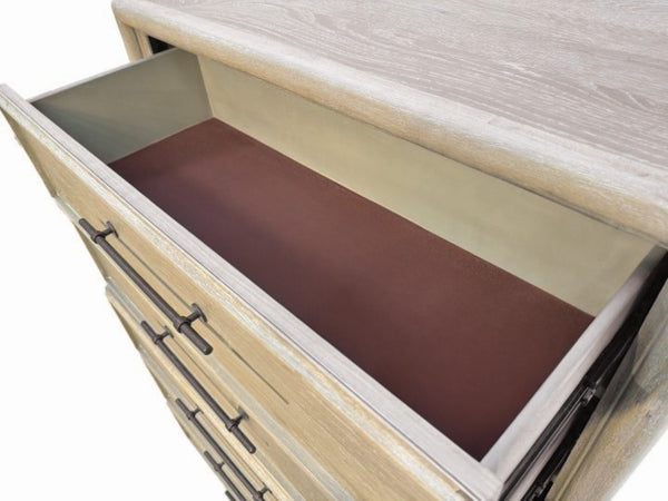 English Elm Transitional Oak Chest with Cedar Lined Drawers Dovetail Craftsmanship Bedroom Storage B2741P370413