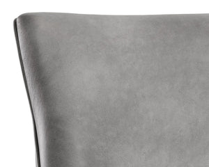 Sunpan Florence Dining Chair Set of 2 - Elegant Fabric, Rustic Bronze Frame, Diamond Stitched Back Design Bravo Metal