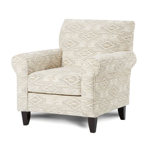 English Elm Transitional High Back Stripe Chair with Rolled Arms for Coastal Comfort and Supportive Seating Appeal Multi 38 L x 32 W x 36 H B2741P376970