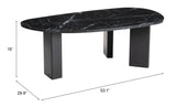 Aberdeen Coffee Table Black 109871 Zuo Modern