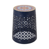 Christopher Knight Home® - Noble House - Cranbrook Outdoor Lace Cut Side Table with Tile Top