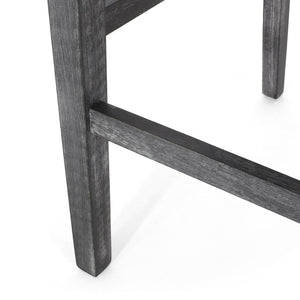 English Elm Upholstered Counter Stools Set of Two with Rubberwood Frame and Padded Armrests N780P365806G