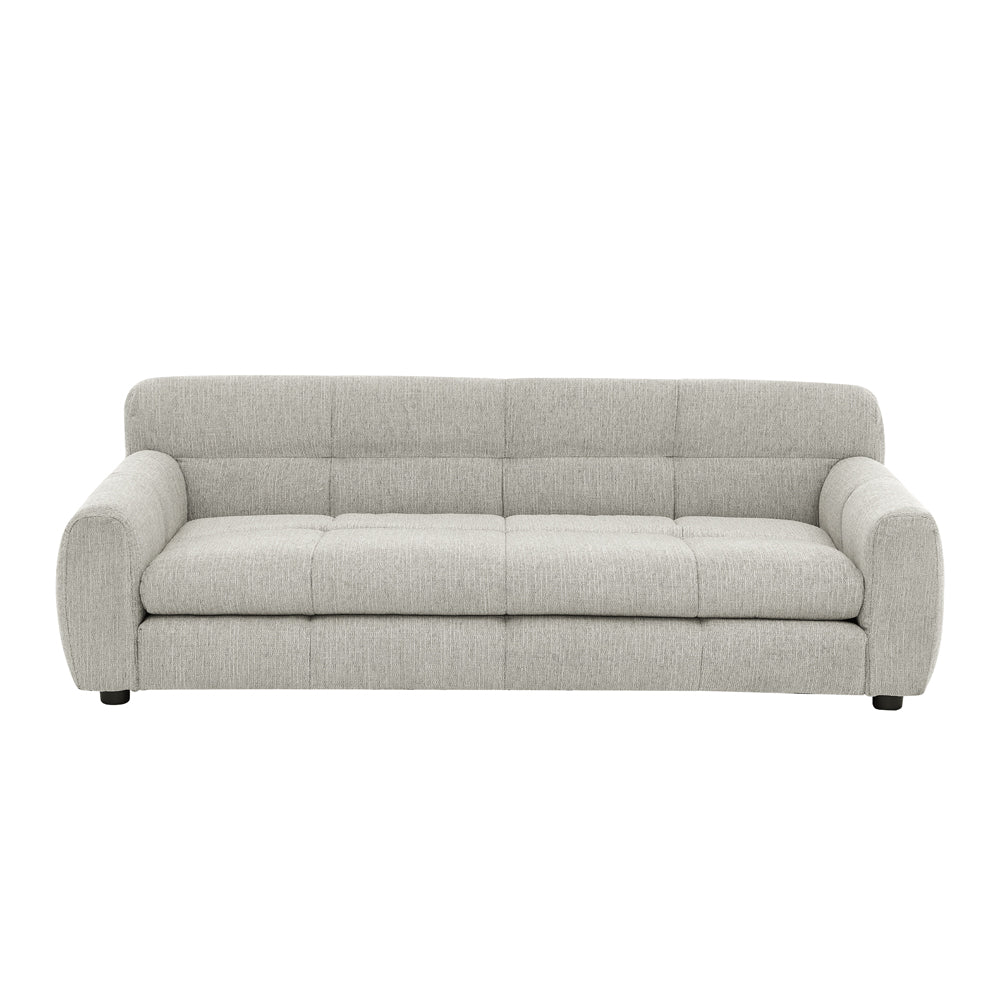 English Elm Soft Oversized Dog Bed 54x25 Elevated Linen Sofa for Large Breeds, Durable 130lb Capacity, Modern Comfort Beige W487P311780