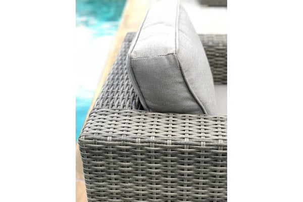 English Elm Minnesota Outdoor Hdpe Wicker Club Chair with Foam Cushions for Patio or Poolside B120P233837