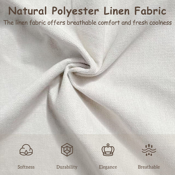 English Elm Christopher Knight Home® - California Upholstered King Platform Bed with Wingback Headboard, Beige Fabric, Sturdy Slats, Silent Support N757P332189B