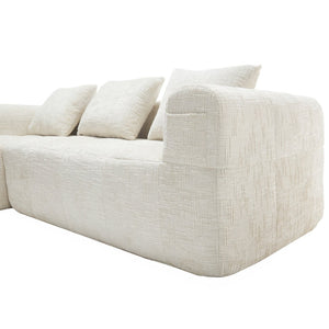 English Elm United We Win Modular L-Shaped Sectional Sofa - Soft Chenille, Tool-Free Setup, Modern Design & Storage W1568S00150-GIGA