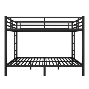 English Elm Metal Queen Over Queen Bunk Bed For Teens & Adults - Sturdy, Space-Saving, Noise-Reducing Design! W1580S00488