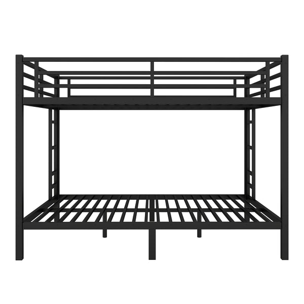 English Elm Metal Queen Over Queen Bunk Bed For Teens & Adults - Sturdy, Space-Saving, Noise-Reducing Design! W1580S00488
