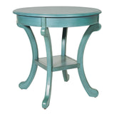 OSP Home Furnishings Vermont Accent Table Antique Carribean Blue