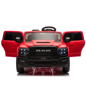 English Elm 24v Dodge Ram 2500 Licensed Kids Electric Truck Two Seat Ride on with Remote W1578P305907
